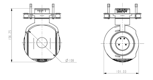 S108VC-NNV225T000L000兩軸單光吊艙 S108VC-NNV225T000L000兩軸單光吊艙